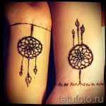 мехенди на ръка ловец на мечти - снимка на временна татуировка с къна 2348 tatufoto.ru
