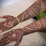 мехенди на ръка за сватба - снимка на временна татуировка с къна 1387 tatufoto.ru