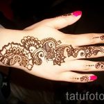 мехенди на ръката на птица - снимка на временна татуировка с къна 4406 tatufoto.ru