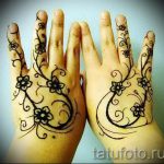 мехенди на детска ръка - снимка на временна татуировка с къна 6412 tatufoto.ru