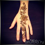 мехенди на ръка рисунка - снимка на временна татуировка с къна 2414 tatufoto.ru