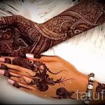 мехенди на ръка рисунка - снимка на временна татуировка с къна 6418 tatufoto.ru