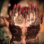 мехенди на ръка снимка за момичета - снимка на временна татуировка с къна 13436 tatufoto.ru