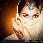 мехенди на ръка с къна - снимка на временна татуировка с къна 1437 tatufoto.ru