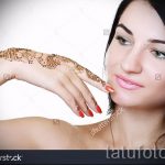 мехенди на ръка с къна - снимка на временна татуировка с къна 2438 tatufoto.ru