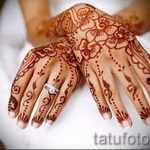 мехенди на ръка с къна - снимка на временна татуировка с къна 3439 tatufoto.ru