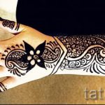 Татуировка Mehendi на ръка - снимка на временна татуировка с къна 2481 tatufoto.ru