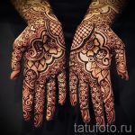 шарки мехенди на ръката - снимка на временна татуировка с къна 4487 tatufoto.ru