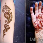 mehendi auf der Hand for Kinder - Снимка temporäre Henna -Tattoo 2029 tatufoto.ru