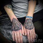 mehendi auf der Hand-Auge-eine temporäre Henna-Tattoo Foto 1038 tatufoto.ru