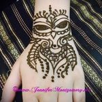 mehendi auf einer Hand Owl - Снимка temporäre Henna -Tattoo 1048 tatufoto.ru