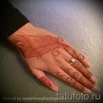 mehendi auf einer Hand Vogelfeder - Снимка temporäre Henna -Tattoo 1052 tatufoto.ru