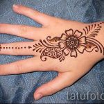 мехенди на ръка за начинаещи - Снимка временна татуировка с къна 1104 tatufoto.ru