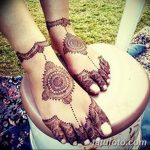 Снимка на Mehendi на стъпалото (рисунки с къна) от 09/08/2018 No 004 - Mehendi foot -