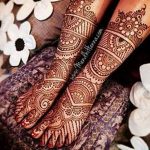 Снимка на Mehendi на стъпалото (рисунки с къна) от 09/08/2018 No 127 - Mehendi крак -