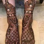 Снимка на Mehendi на стъпалото (рисунки с къна) от 09/08/2018 No 152 - Mehendi foot -