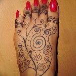 Снимка на Мехенди на стъпалото (рисунки с къна) от 09.08.2018 г. No 173 - Мехенди стъпало -