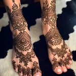Снимка на Mehendi на стъпалото (рисунки с къна) от 09/08/2018 No 183 - Mehendi крак -