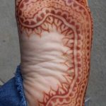 Снимка на Mehendi на стъпалото (рисунки с къна) от 09/08/2018 No 189 - Mehendi крак -