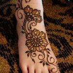 дизайн на татуировка с къна на краката Fresh Henna Gathering 2014 Foot de