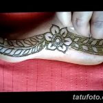 Снимка на Mehendi на стъпалото (рисунки с къна) от 09/08/2018 No 213 - Mehendi крак -