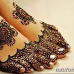 Снимка на Mehendi на стъпалото (рисунки с къна) от 09/08/2018 No 215 - Mehendi крак -