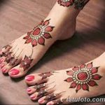 Снимка на Mehendi на стъпалото (рисунки с къна) от 09/08/2018 No 226 - Mehendi крак -