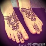 Снимка на Mehendi на стъпалото (рисунки с къна) от 09/08/2018 No 239 - Mehendi крак -