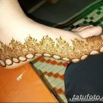 Снимка на Mehendi на стъпалото (рисунки с къна) от 09/08/2018 No 242 - Mehendi foot -