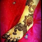 Снимка на Mehendi на стъпалото (рисунки с къна) от 09/08/2018 No 257 - Mehendi крак -