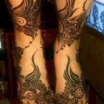 Снимка на Mehendi на стъпалото (рисунки с къна) от 09/08/2018 No 258 - Mehendi foot -