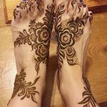 Снимка на Mehendi на стъпалото (рисунки с къна) от 09/08/2018 No 260 - Mehendi крак -