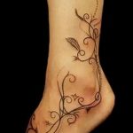 Снимка на Mehendi на стъпалото (рисунки с къна) от 09/08/2018 No 002 - Mehendi foot -