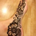 Снимка на Mehendi на крака (рисунки с къна) от 08.09.2018 №006 - Mehendi крак -