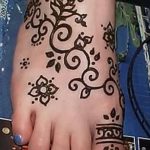 Снимка на Mehendi на стъпалото (рисунки с къна) от 09/08/2018 No 010 - Mehendi foot -