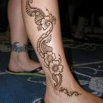 Снимка на Mehendi на стъпалото (рисунки с къна) от 09/08/2018 No 011 - Mehendi foot -