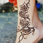 Снимка на Mehendi на стъпалото (рисунки с къна) от 09/08/2018 No 013 - Mehendi foot -