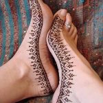 Снимка на Mehendi на стъпалото (рисунки с къна) от 09/08/2018 No 019 - Mehendi foot -