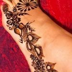 Снимка на Mehendi на стъпалото (рисунки с къна) от 09/08/2018 No 033 - Mehendi foot -