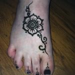 Снимка на Mehendi на стъпалото (рисунки с къна) от 09/08/2018 No 034 - Mehendi foot -