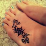 Снимка на Mehendi на стъпалото (рисунки с къна) от 09/08/2018 No 036 - Mehendi foot -