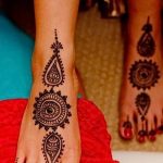 Снимка на Mehendi на стъпалото (рисунки с къна) от 09/08/2018 No 300 - Mehendi крак -