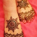 Снимка на Mehendi на стъпалото (рисунки с къна) от 09/08/2018 No 292 - Mehendi foot -