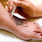 Снимка на Mehendi на стъпалото (рисунки с къна) от 09/08/2018 No 049 - Mehendi foot -