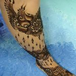 Снимка на Мехенди на стъпалото (рисунки с къна) от 09.08.2018 г. No 054 - Крак на Мехенди -