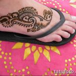 Снимка на Mehendi на стъпалото (рисунки с къна) от 09/08/2018 No 055 - Mehendi foot -