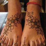 Снимка на Mehendi на стъпалото (рисунки с къна) от 09/08/2018 No 059 - Mehendi foot -