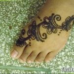 Снимка на Mehendi на стъпалото (рисунки с къна) от 09/08/2018 No 062 - Mehendi foot -