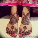 Снимка на Mehendi на стъпалото (рисунки с къна) от 09/08/2018 No 065 - Mehendi foot -