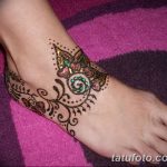 Снимка на Mehendi на стъпалото (рисунки с къна) от 09/08/2018 No 068 - Mehendi foot -